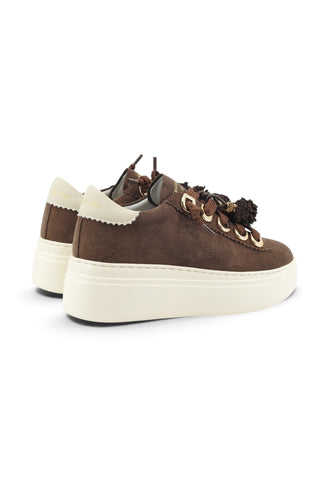 EMANUELE VEE Sneakers Donna Marrone 462P-100-12-P011-AI27-DKBRO