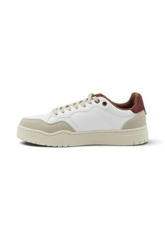 U.S. POLO ASSN. Sneakers Uomo Bianco Beige Bordeaux ELIA001A-AI27-WHI-DRE01