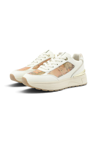 ALVIERO MARTINI Sneakers Donna Bianco Beige Oro 25490289-AI27-A630