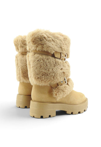 GUESS Stivaletti Donna Beige FLFYAFFUR10-AI27-TAN