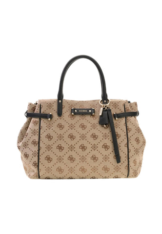 GUESS Borsa A Mano Donna Beige Nero HWJP2231060-AI27-LEK