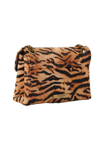 KURT GEIGER Borsa Tracolla Donna Marrone Nero Animalier 5017346189-AI27