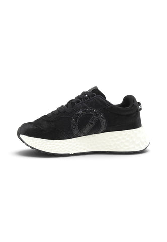NO NAME Sneakers Donna Nero Glitter NNVE1G0415-AI27
