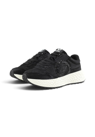 NO NAME Sneakers Donna Nero Glitter NNVE1G0415-AI27