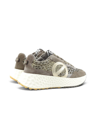 NO NAME Sneakers Donna Grigio Nero Animalier NNVESL043A-AI27
