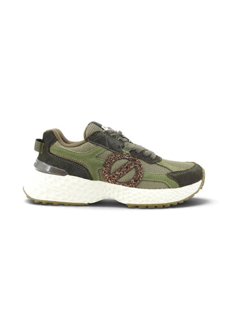 NO NAME Sneakers Donna Verde Glitter SNCRBG0441-AI27