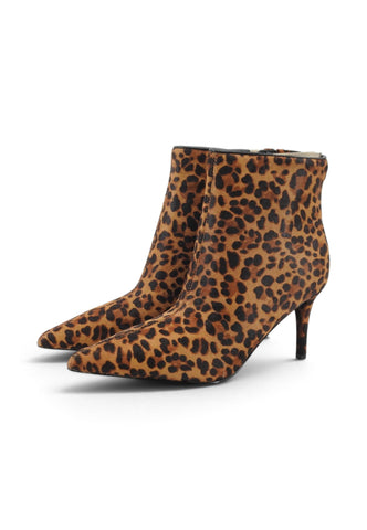 GUESS Stivaletti Tacco Donna Marrone Nero Animalier FLFCEZLEA10-AI27-TAN
