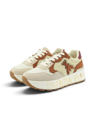 PATRIZIA PEPE Sneakers Donna Beige Marrone PJ420-02-AI27