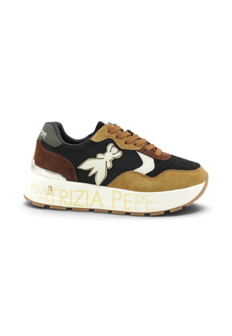 PATRIZIA PEPE Sneakers Donna Nero Marrone PJ420-24-AI27