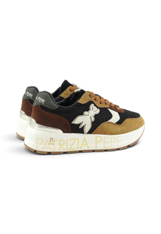 PATRIZIA PEPE Sneakers Donna Nero Marrone PJ420-24-AI27