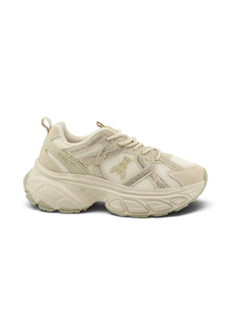 PATRIZIA PEPE Sneakers Donna Beige Strass PJ422-02-AI27