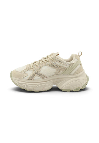 PATRIZIA PEPE Sneakers Donna Beige Strass PJ422-02-AI27