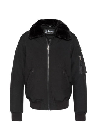 SCHOTT Giacca Bomber Uomo Nero AIRLINES-N-AI27