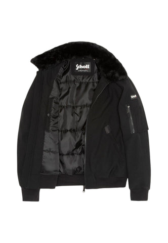 SCHOTT Giacca Bomber Uomo Nero AIRLINES-N-AI27