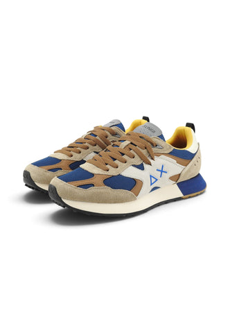 SUN68 Sneakers Uomo Beige Blu Giallo Z46124-AI27-77