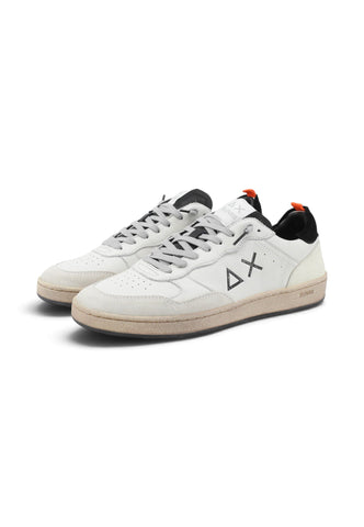 SUN68 Sneakers Uomo Bianco Nero Z46146-AI27-3111