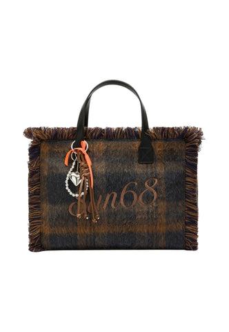 SUN68 Shopper Donna Blu Marrone W46212-AI27-07
