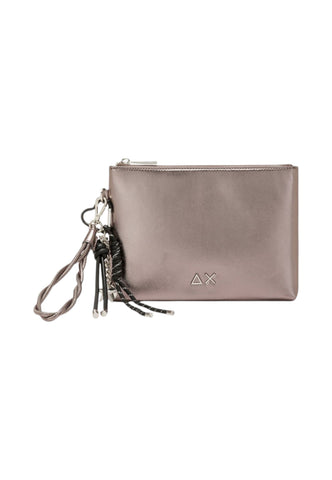 SUN68 Borsa Pochette Donna Argento Marrone Y46212-AI27-91