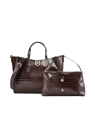 U.S. POLO ASSN. Borsa Shopper Donna Marrone BIU0M8869WVPC50-AI27