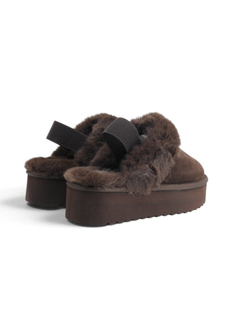 COLORS OF CALIFORNIA Sabot Slipper Donna Marrone HCYWPLA07-AI27-CHOC