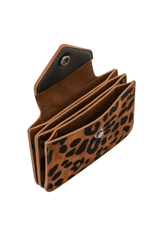 SUN68 Portafogli Portacarte Donna Marrone Nero Animalier Y46236-AI27-7111
