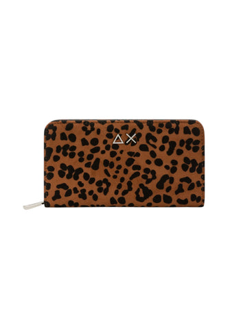 SUN68 Portafogli Donna Marrone Nero Animalier Y46237-AI27-7111