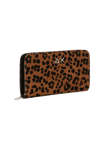 SUN68 Portafogli Donna Marrone Nero Animalier Y46237-AI27-7111