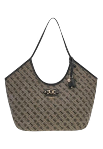 GUESS Borsa Shopper Donna Beige Nero HWJT2313230-AI27-BLO