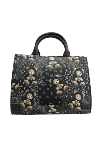 PASH BAG Borsa A Mano Donna Nero Bianco 20118-VIN-W6B-P-AI27