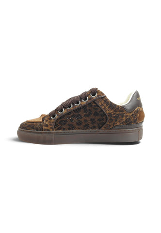 KURT GEIGER Sneakers Donna Marrone Animalier Strass 6148735289-AI27