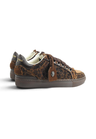 KURT GEIGER Sneakers Donna Marrone Animalier Strass 6148735289-AI27