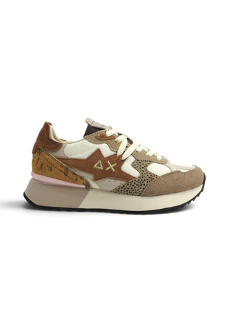 SUN68 Sneakers Donna Marrone Bianco Z46222-AI27-16
