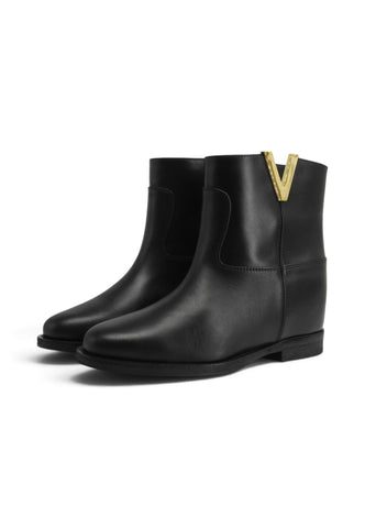 VIA ROMA 15 Stivaletti Donna Nero 2576-N-AI27