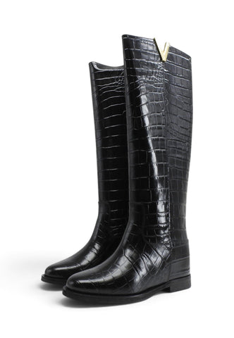 VIA ROMA 15 Stivali Donna Nero 3758-N-AI27