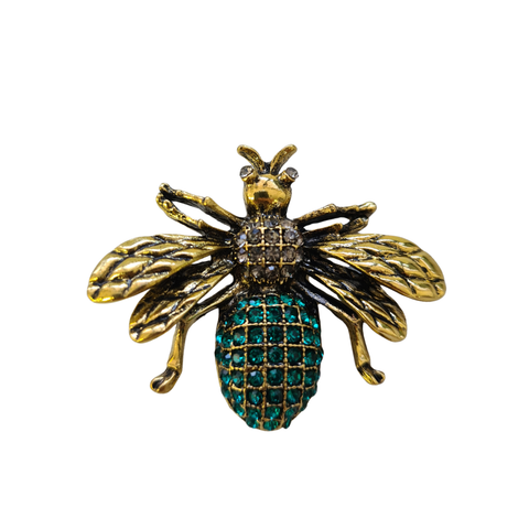 Spilla Ape Oro Verde