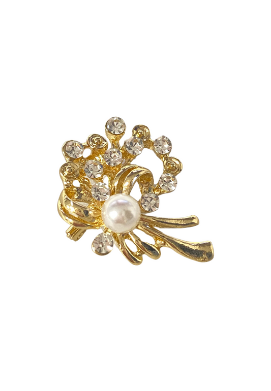 Spilla PERLA Oro  Argento