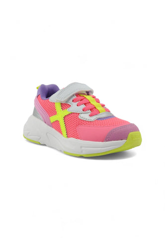 MUNICH Mini Track 87 Sneaker Bambino Fuxia Yellow Purple 8890087 - Sandrini Calzature e Abbigliamento