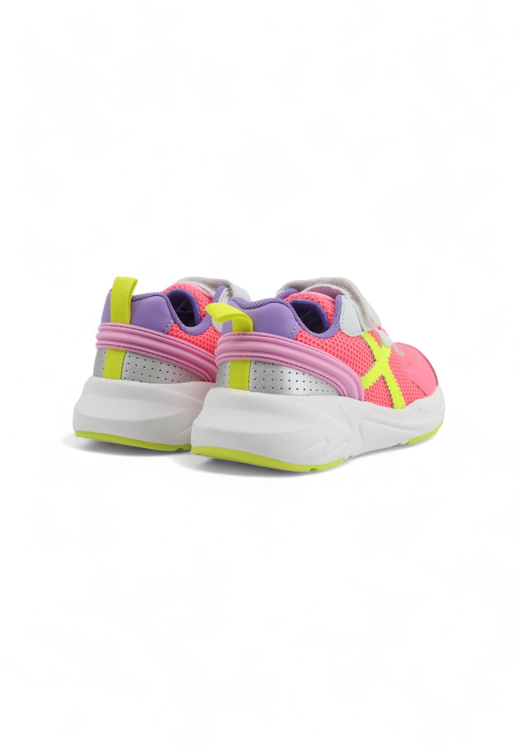 MUNICH Mini Track 87 Sneaker Bambino Fuxia Yellow Purple 8890087 - Sandrini Calzature e Abbigliamento