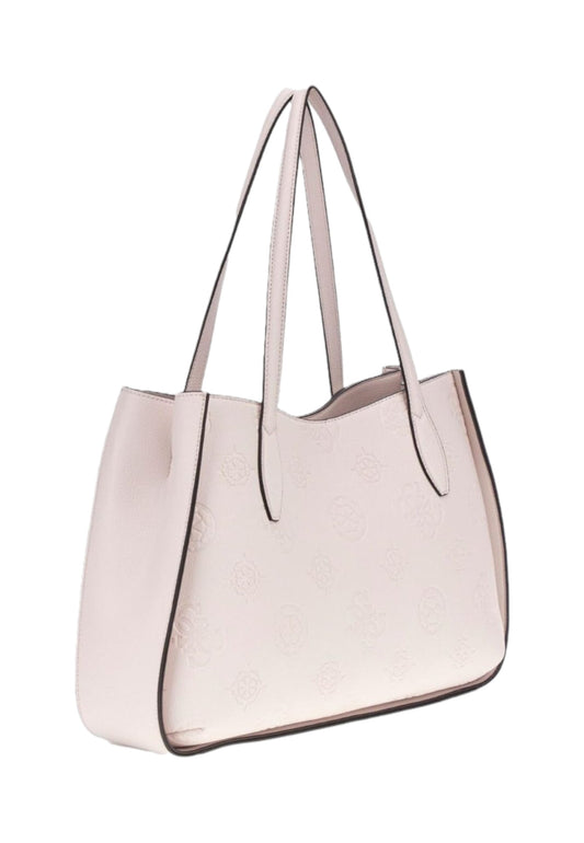 GUESS Keandra Borsa Girlfriend Carryall Stone Logo Beige PL932323
