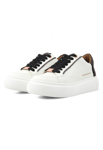 ALEXANDER SMITH Eco Greenwich Sneaker Donna White Black EGW7699