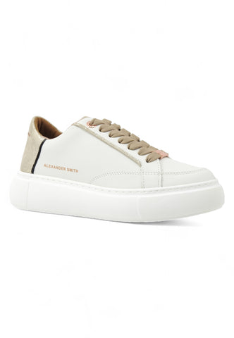 ALEXANDER SMITH Eco Greenwich Sneaker Donna White Gold EGW7699