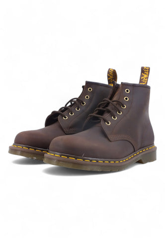 DR. MARTENS Anfibio Crazy Horse Stivaletto Uomo Dark Brown 101-27761201