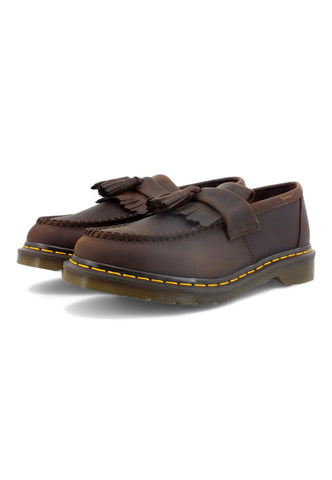 DR. MARTENS Nappine Crazy Horse Mocassino Uomo Dark Brown ADRIAN-30917201