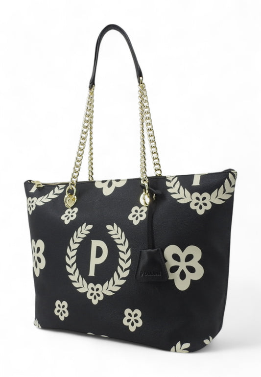 POLLINI Borsa Donna Nero Bianco TE8410PP02Q1E00A