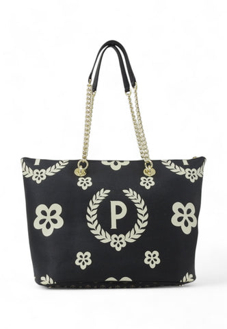 POLLINI Borsa Donna Nero Bianco TE8410PP02Q1E00A