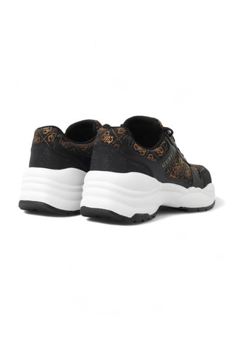 GUESS Running Sneaker Donna Black Brown FLFSAMFAL12