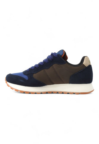 SUN68 Running Jaki Bicolor Sneaker Uomo Navy Blue Z44114