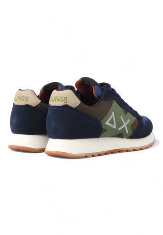 SUN68 Running Jaki Bicolor Sneaker Uomo Navy Blue Z44114