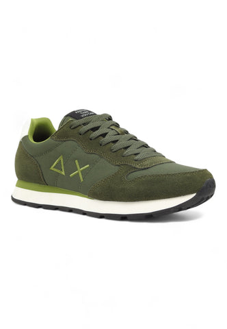 SUN68 Running Tom Solid Sneaker Uomo Militare Scuro Z44101