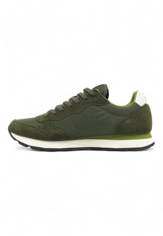 SUN68 Running Tom Solid Sneaker Uomo Militare Scuro Z44101